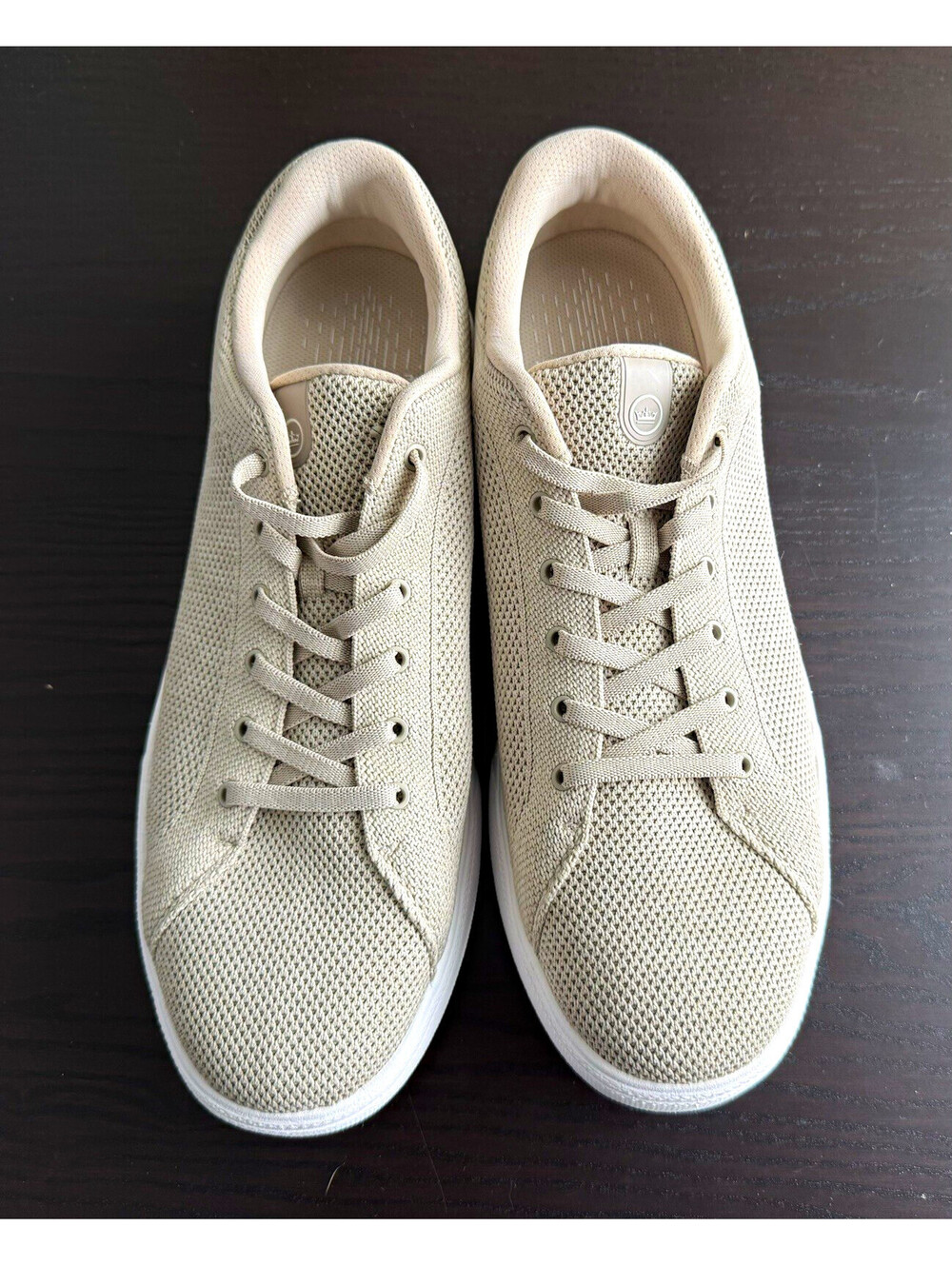 Peter Millar Men's Drift V2 Sneaker Stone Beige Knit Shoes MF24EF15 Size 11.5